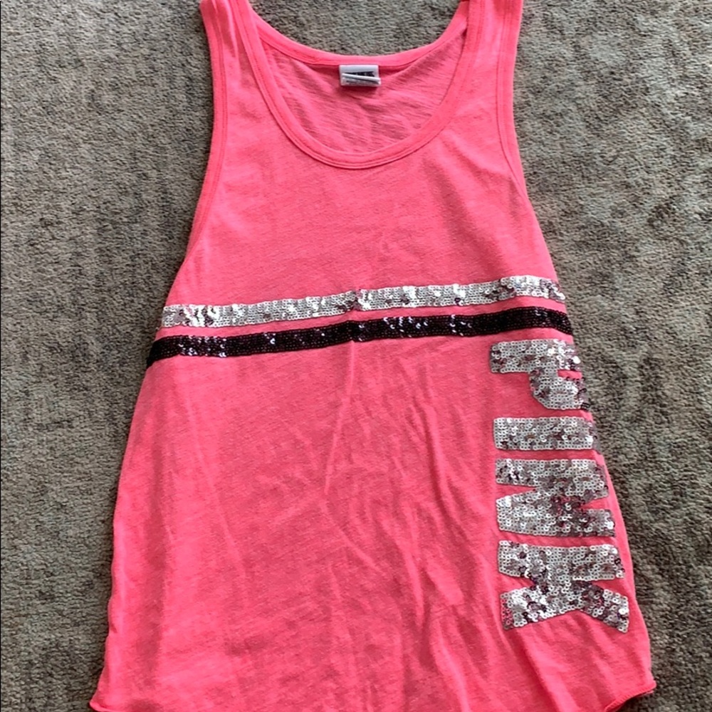 PINK Victoria’s Secret sequined tank top
